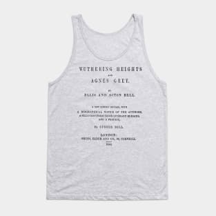 Wuthering Heights Heathcliff bookish - Bronte sisters Tank Top